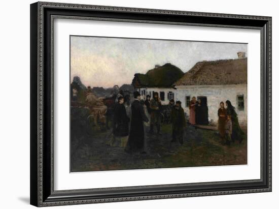 Returning Home, 1876-1877-Ilya Yefimovich Repin-Framed Giclee Print