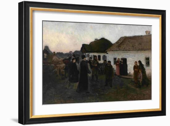 Returning Home, 1876-1877-Ilya Yefimovich Repin-Framed Giclee Print