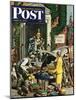 "Returning Home From College," Saturday Evening Post Cover, June 5, 1948-Stevan Dohanos-Mounted Giclee Print
