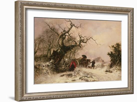 Returning Home in Winter-Thomas Smythe-Framed Giclee Print