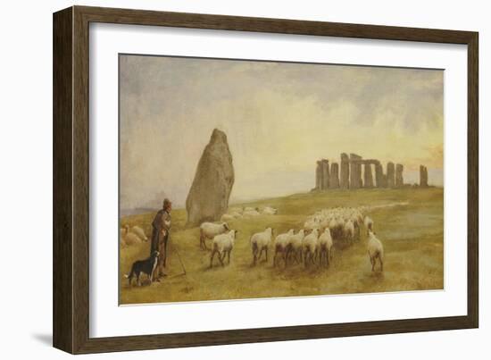 Returning Home, Stonehenge, Wiltshire-Edgar Barclay-Framed Giclee Print