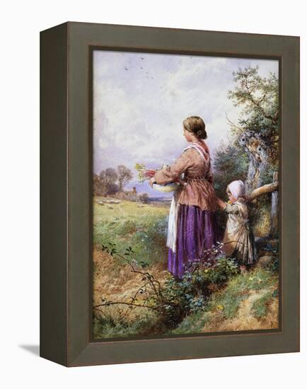 Returning Home-Myles Birket Foster-Framed Premier Image Canvas