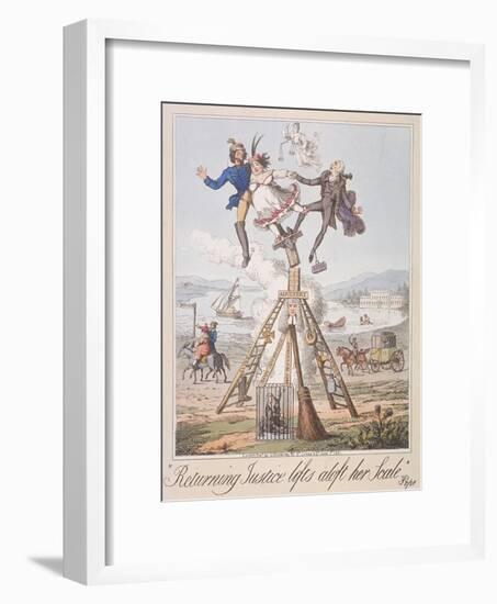 Returning Justice Lifts Aloft Her Scale, 1821-Theodore Lane-Framed Giclee Print