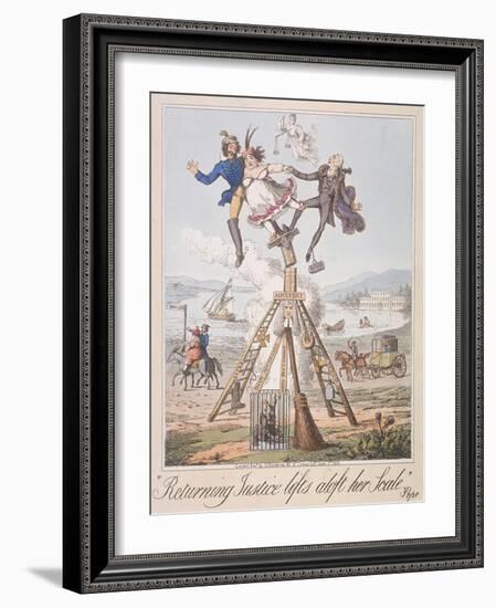 Returning Justice Lifts Aloft Her Scale, 1821-Theodore Lane-Framed Giclee Print