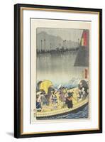 Returning Sails at Yabase in Zeze, April 1863-Toyohara Kunichika-Framed Giclee Print