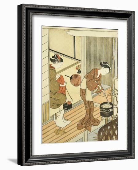 Returning Sails of the Towel Rack-Suzuki Harunobu-Framed Giclee Print