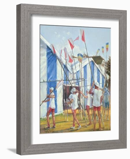 Returning the Blades-Timothy Easton-Framed Giclee Print