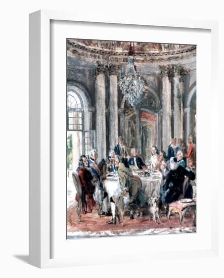 Reunion at the Mansion, 1849-Adolph Menzel-Framed Giclee Print