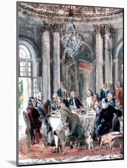 Reunion at the Mansion, 1849-Adolph Menzel-Mounted Giclee Print