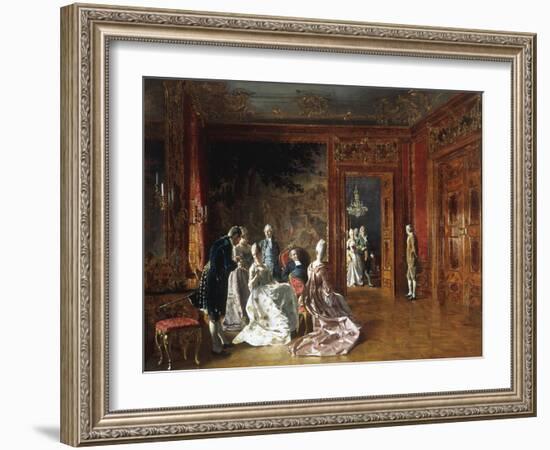 Reunion D'Elegantes-Johann Hamza-Framed Giclee Print