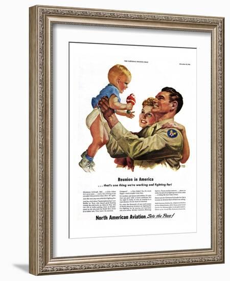Reunion in America NAA Ad-null-Framed Art Print