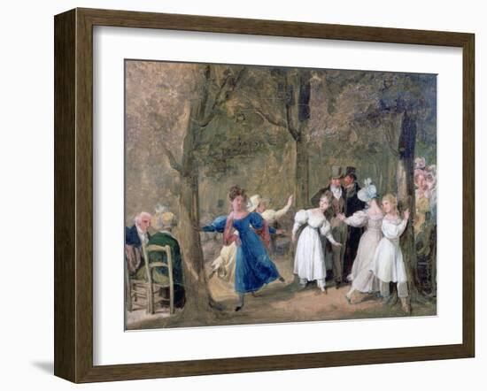 Reunion in the Luxembourg Gardens, 1761-1845-Louis Leopold Boilly-Framed Giclee Print