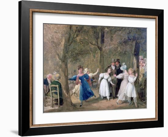 Reunion in the Luxembourg Gardens, 1761-1845-Louis Leopold Boilly-Framed Giclee Print