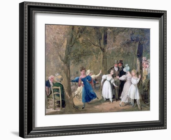 Reunion in the Luxembourg Gardens, 1761-1845-Louis Leopold Boilly-Framed Giclee Print