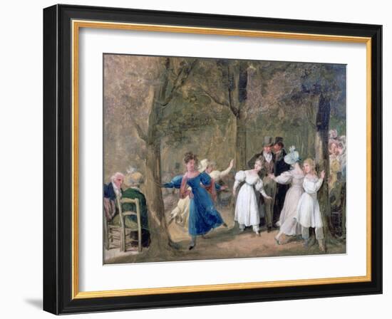 Reunion in the Luxembourg Gardens, 1761-1845-Louis Leopold Boilly-Framed Giclee Print