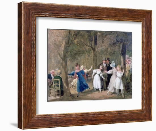 Reunion in the Luxembourg Gardens, 1761-1845-Louis Leopold Boilly-Framed Giclee Print