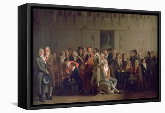 Reunion of Artists in the Studio of Isabey, 1798-Louis Leopold Boilly-Framed Premier Image Canvas