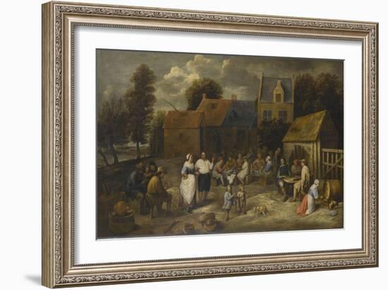 Réunion villageoise-Gillis Van Tilborch-Framed Giclee Print