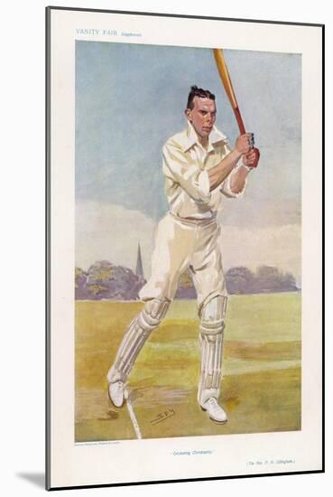 Rev Frank Hay Gillingham English Cricketer in Action-Spy (Leslie M. Ward)-Mounted Art Print