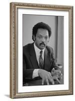 Rev. Jesse Jackson, 1983-Warren K. Leffler-Framed Photographic Print