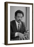 Rev. Jesse Jackson, 1983-Warren K. Leffler-Framed Photographic Print