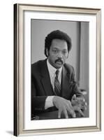 Rev. Jesse Jackson, 1983-Warren K. Leffler-Framed Photographic Print