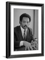 Rev. Jesse Jackson, 1983-Warren K. Leffler-Framed Photographic Print