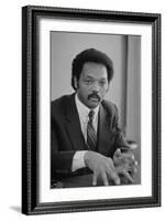 Rev. Jesse Jackson, 1983-Warren K. Leffler-Framed Photographic Print