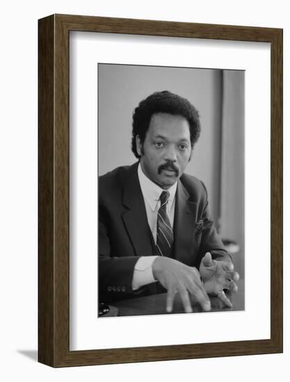 Rev. Jesse Jackson, 1983-Warren K. Leffler-Framed Photographic Print