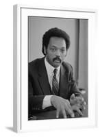 Rev. Jesse Jackson, 1983-Warren K. Leffler-Framed Photographic Print