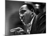 Rev. Martin Luther King Jr. Speaking in First Baptist Church at Rally for Freedom Riders-Paul Schutzer-Mounted Premium Photographic Print