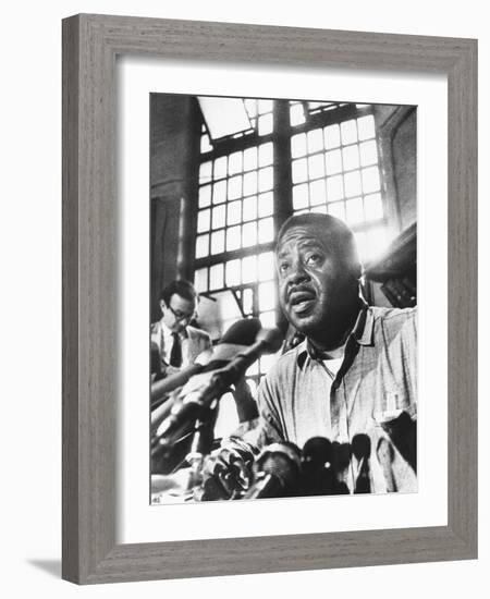 Rev. Ralph Abernathy, Leader of the 'Poor Peoples Campaign' Held a Press Conference from Jail-null-Framed Photo