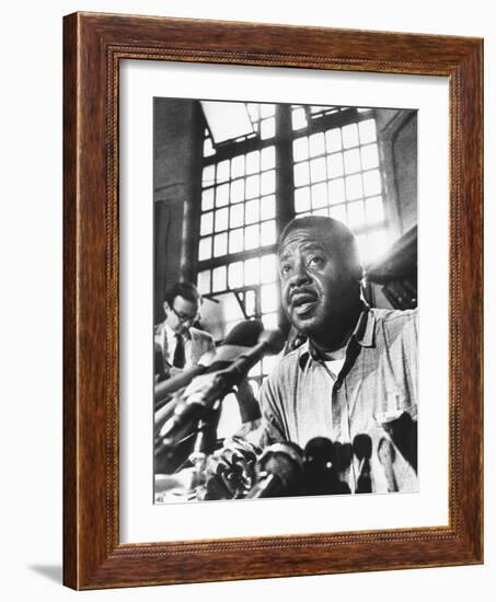 Rev. Ralph Abernathy, Leader of the 'Poor Peoples Campaign' Held a Press Conference from Jail-null-Framed Photo