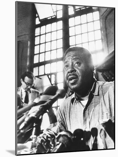 Rev. Ralph Abernathy, Leader of the 'Poor Peoples Campaign' Held a Press Conference from Jail-null-Mounted Photo