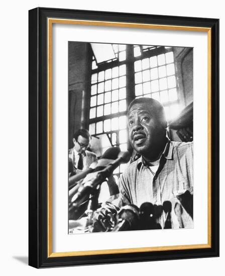 Rev. Ralph Abernathy, Leader of the 'Poor Peoples Campaign' Held a Press Conference from Jail-null-Framed Photo