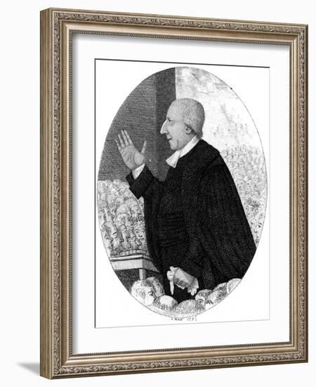 Rev Rowland Hill (Kay)-John Kay-Framed Art Print