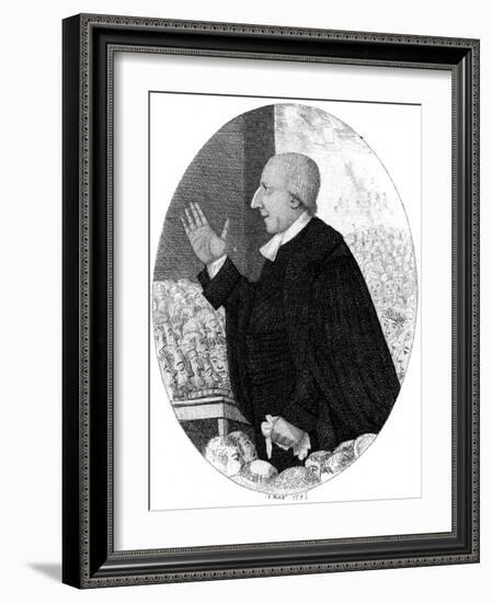 Rev Rowland Hill (Kay)-John Kay-Framed Art Print