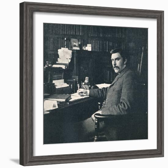 'Rev. Sylvester Horne, B.A., In His Study', 1901-Unknown-Framed Photographic Print