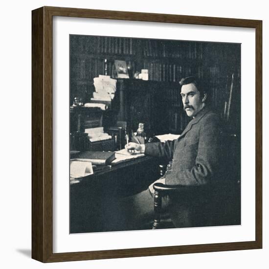 'Rev. Sylvester Horne, B.A., In His Study', 1901-Unknown-Framed Photographic Print