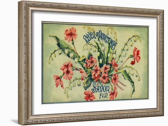 Reveil De Printemps Soap Label - Paris, France-Lantern Press-Framed Art Print