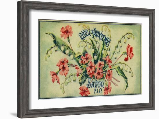 Reveil De Printemps Soap Label - Paris, France-Lantern Press-Framed Art Print