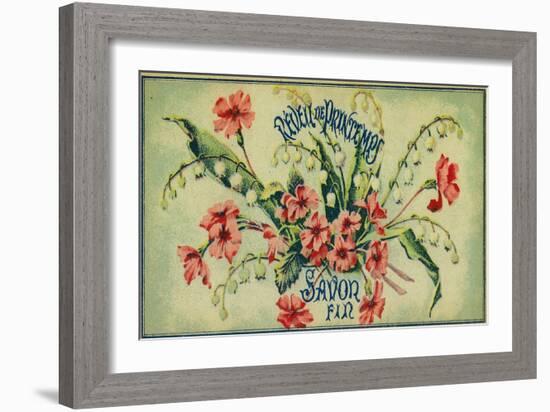 Reveil De Printemps Soap Label - Paris, France-Lantern Press-Framed Art Print