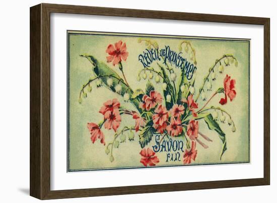 Reveil De Printemps Soap Label - Paris, France-Lantern Press-Framed Art Print