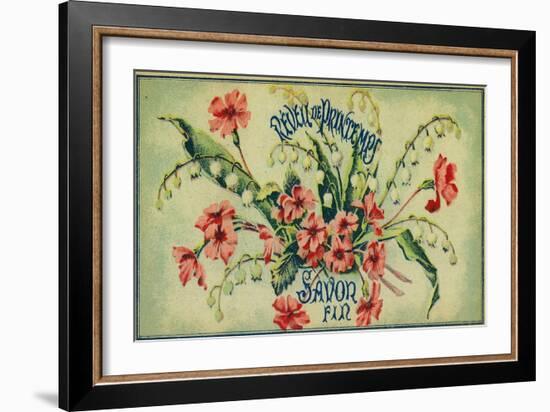 Reveil De Printemps Soap Label - Paris, France-Lantern Press-Framed Art Print