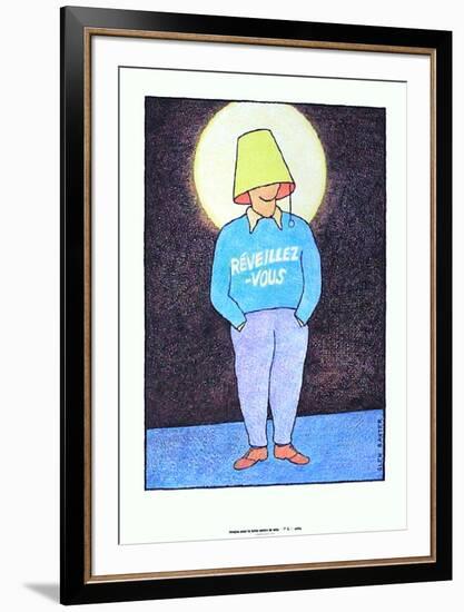 Réveillez-vous-Glen Baxter-Framed Collectable Print
