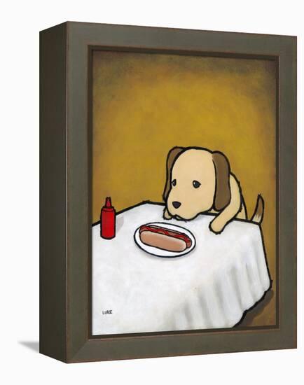 Revenge Is a Dish (Dog)-Luke Chueh-Framed Stretched Canvas