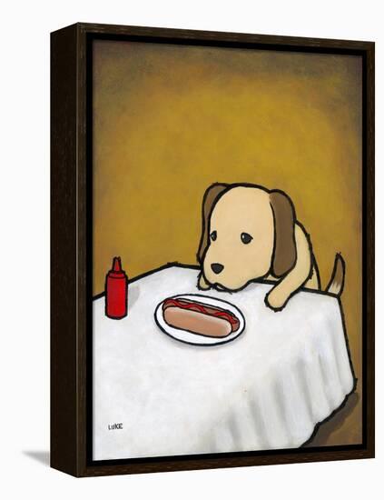 Revenge Is a Dish (Dog)-Luke Chueh-Framed Stretched Canvas