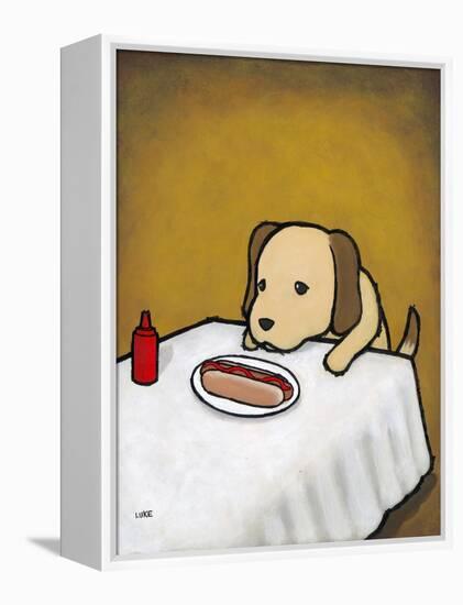 Revenge Is a Dish (Dog)-Luke Chueh-Framed Stretched Canvas