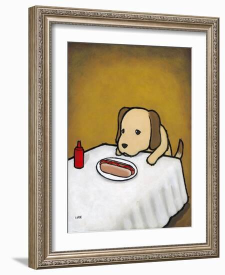 Revenge Is a Dish (Dog)-Luke Chueh-Framed Art Print