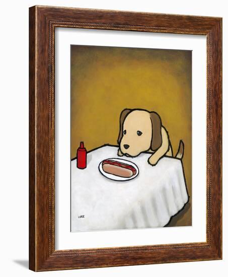 Revenge Is a Dish (Dog)-Luke Chueh-Framed Art Print